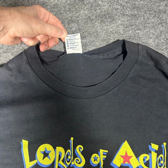 Rare Vintage 90s Lords of Acid Our Little Secret Tour Shirt Delta Pro Weight XL - Picture 5 of 16